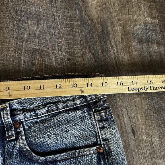 Vintage Levis Jeans Women's W31/L30 Blue Denim 501 Button Acid Wash 80s Made USA - Picture 3 of 8